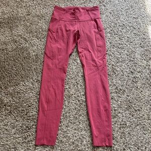 Lululemon Fast and Free Tight 28" *Non-Reflective Chianti size 4